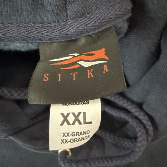 Sitka Men's Icon Pullover Hoodie Navy Blue Size XXL Hunting Outdoor Style 20226 - Picture 10 of 14